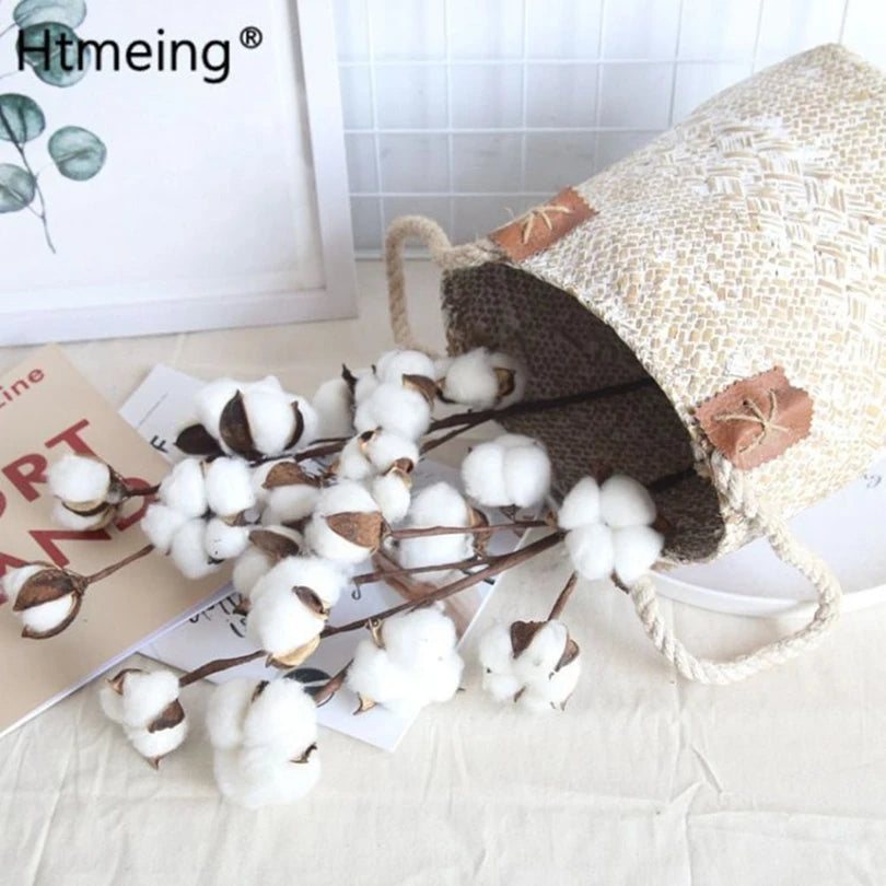 Natural Cotton Artificial Flower Branches – Wedding & Home Décor Artificial Flower Branch Babs