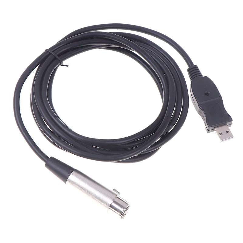 USB to XLR Microphone Cable – Computer Audio Adapter Microphone Adapter Cable Babs