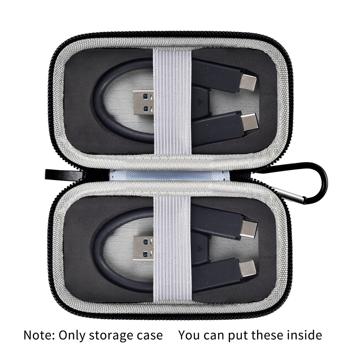 Paiyule EVA Case for SanDisk Extreme Portable SSD – Holds 2 Drives SSD Carry Case Babs Dark Blue
