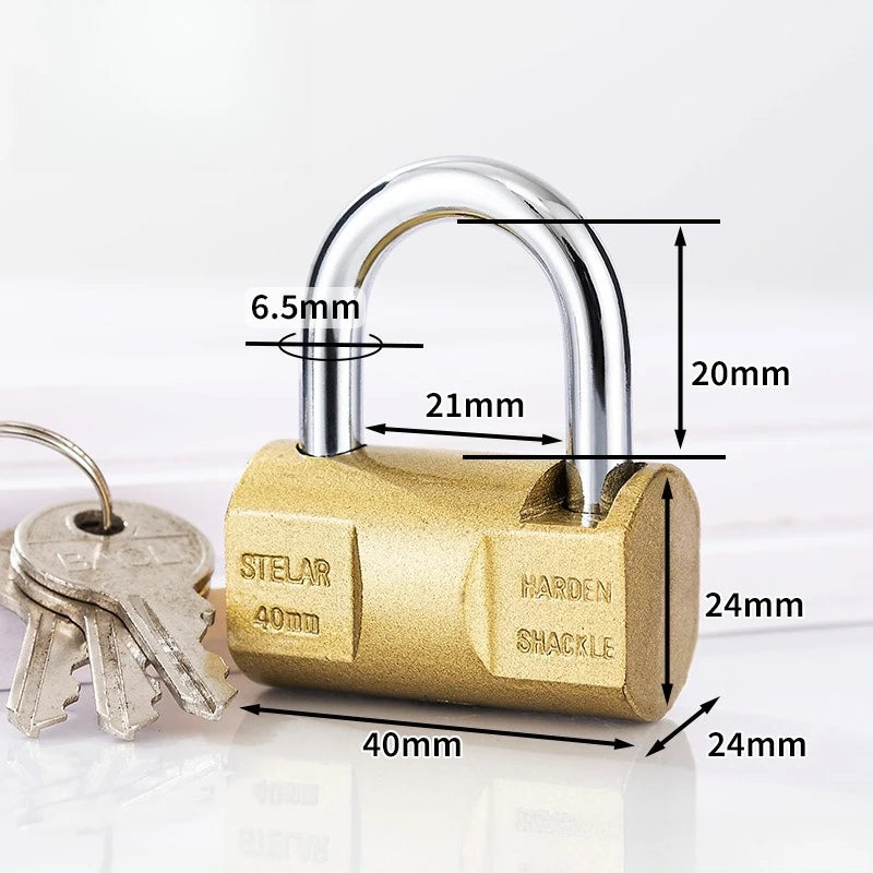 Mini Anti-Theft Keyed Padlock – Cabinet, Luggage & Gate Keyed Padlock Babs HP340-3 keys
