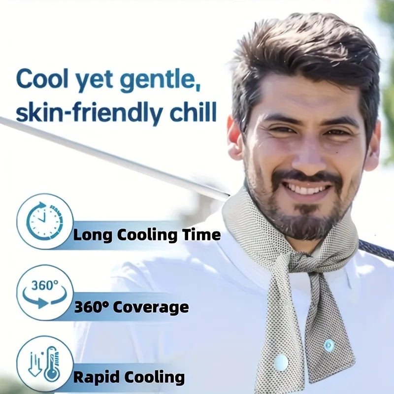 Cooling Ice Scarf – Outdoor Sports Headband & Sweat Wipe Cooling Sports Scarf Babs