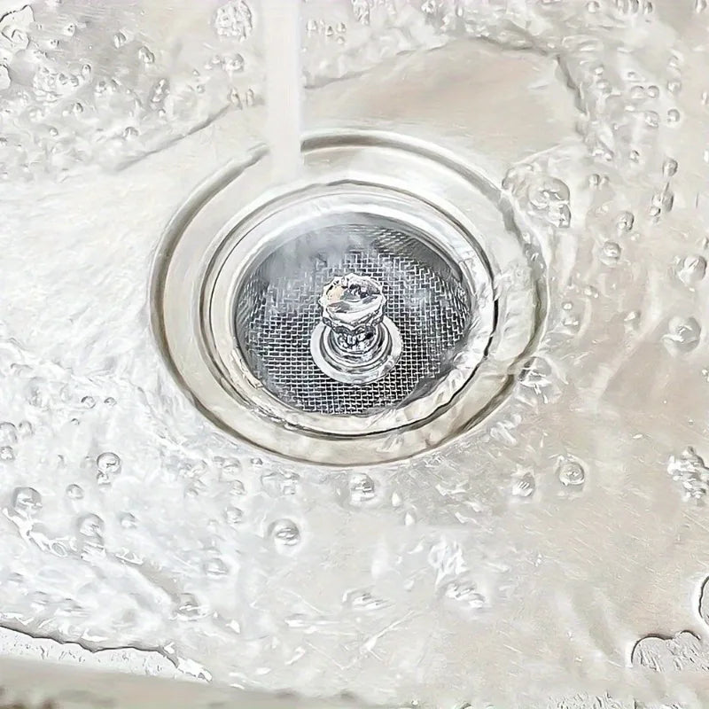 Stainless Steel Kitchen Sink Strainer Fine Mesh Filter & Plug Sink Strainer Babs