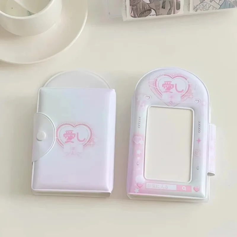 Cute Pattern 32-Slot Card Holder – PVC Portable Card Organizer Card Holder Wallet Babs