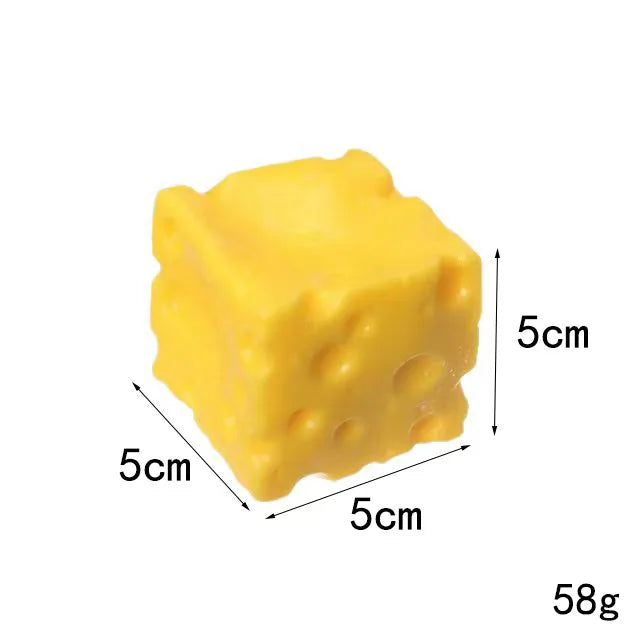 Squishy Cheese Fidget Toy – Slow Rebound Sensory Squeeze Toy Fidget Squeeze Toy Babs