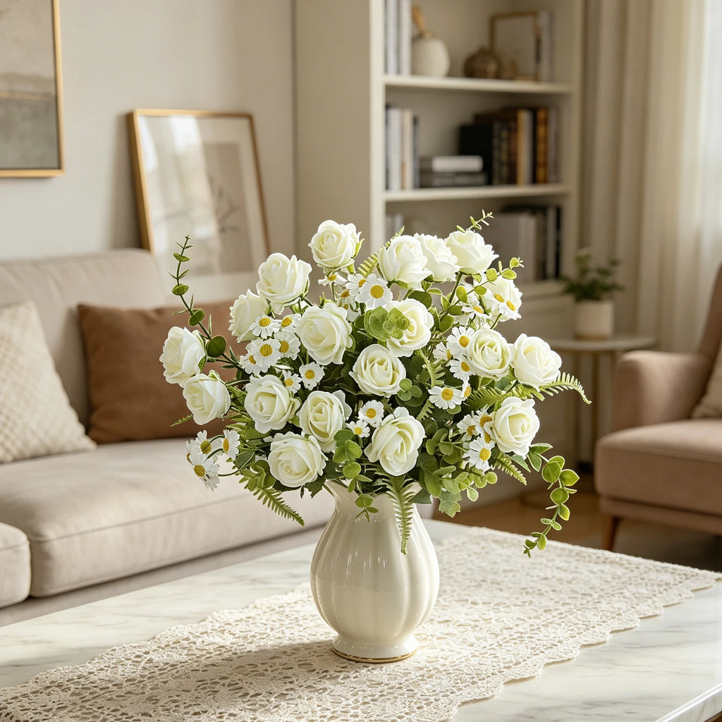Silk Rose Artificial Flowers – Wedding, Home & DIY Decor Artificial Silk Flowers Babs