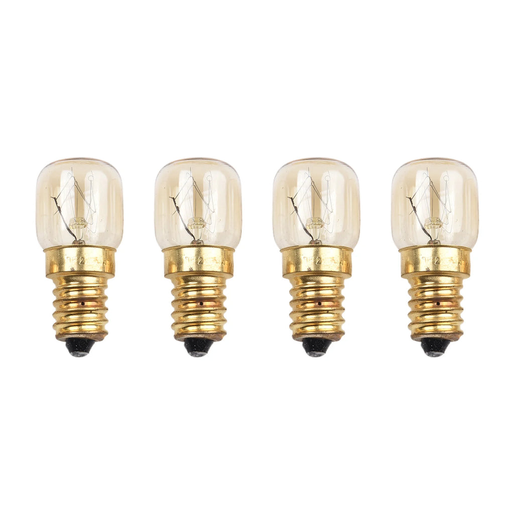 4PCS E14 Globe Bulbs 15W 25W 240V Oven Refrigerator Replacement Replacement Light Bulbs Babs 15W