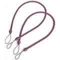 2Pcs Woven Curtain Tiebacks – Modern Twisted Rope Holdbacks Curtain Tiebacks Babs Purple