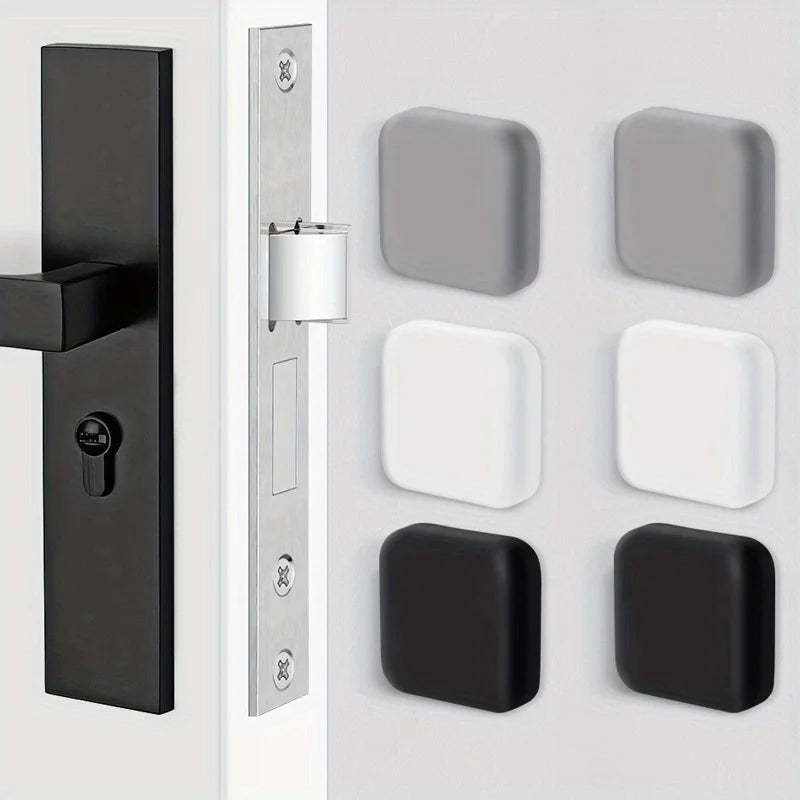 Silicone Door Stopper Wall Protectors – Self-Adhesive Buffer Guards Door Stopper Guard Babs 6pcs