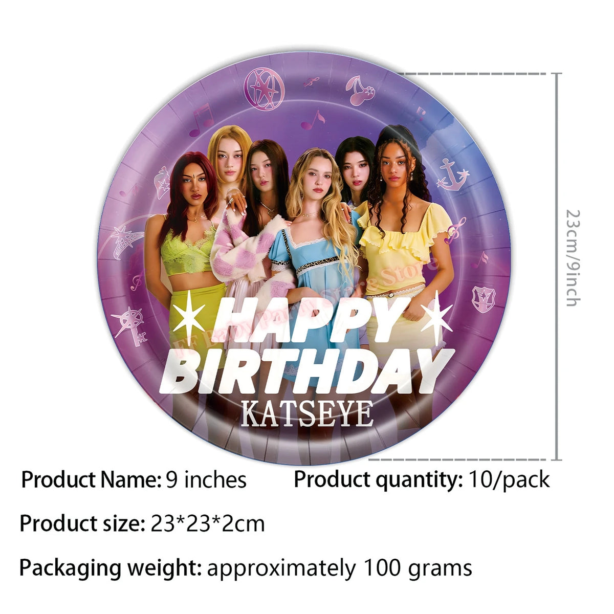 Katseye Kpop Birthday Party Decoration Set – Balloon & Banner