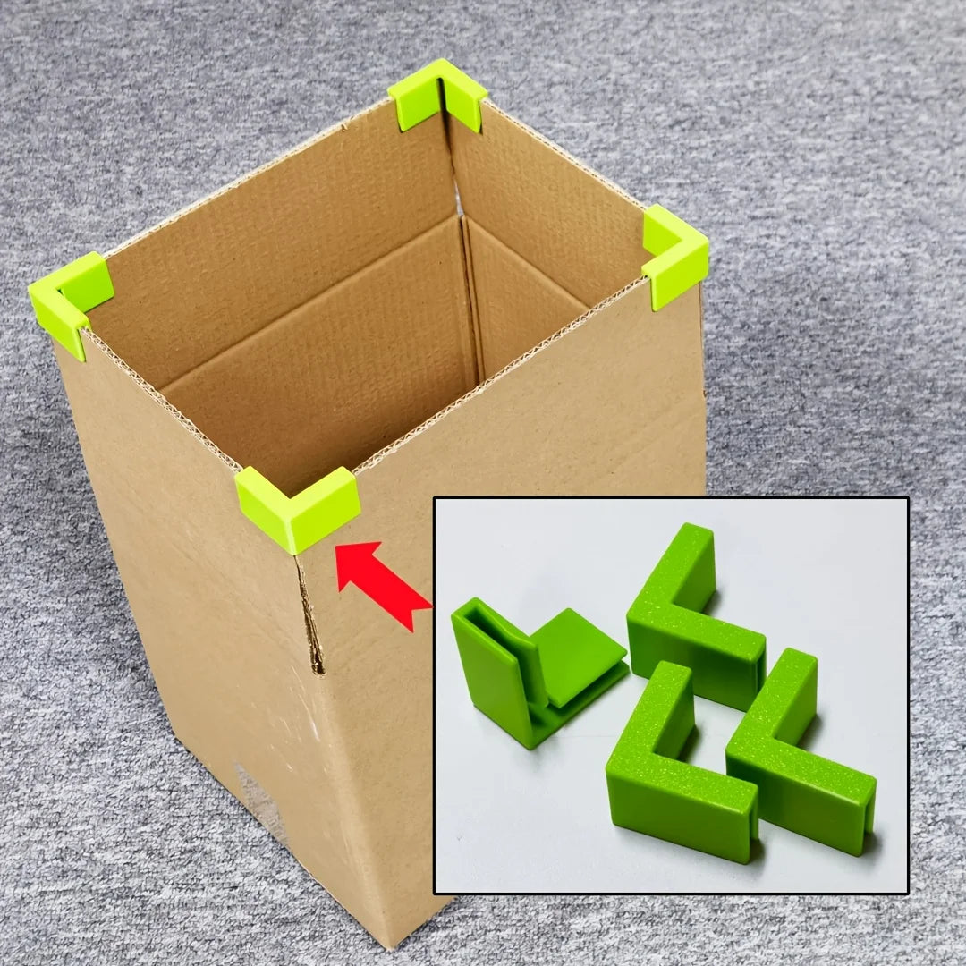 4pcs 3D Printed Right Angle Corner Clips – Box Edge Fasteners Corner Clip Fasteners Babs