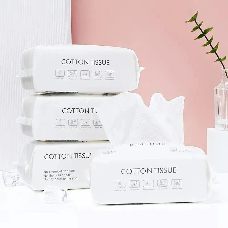 Disposable Face Towels – Soft Plant Cotton, 50/100 Pack Disposable Face Towels Babs