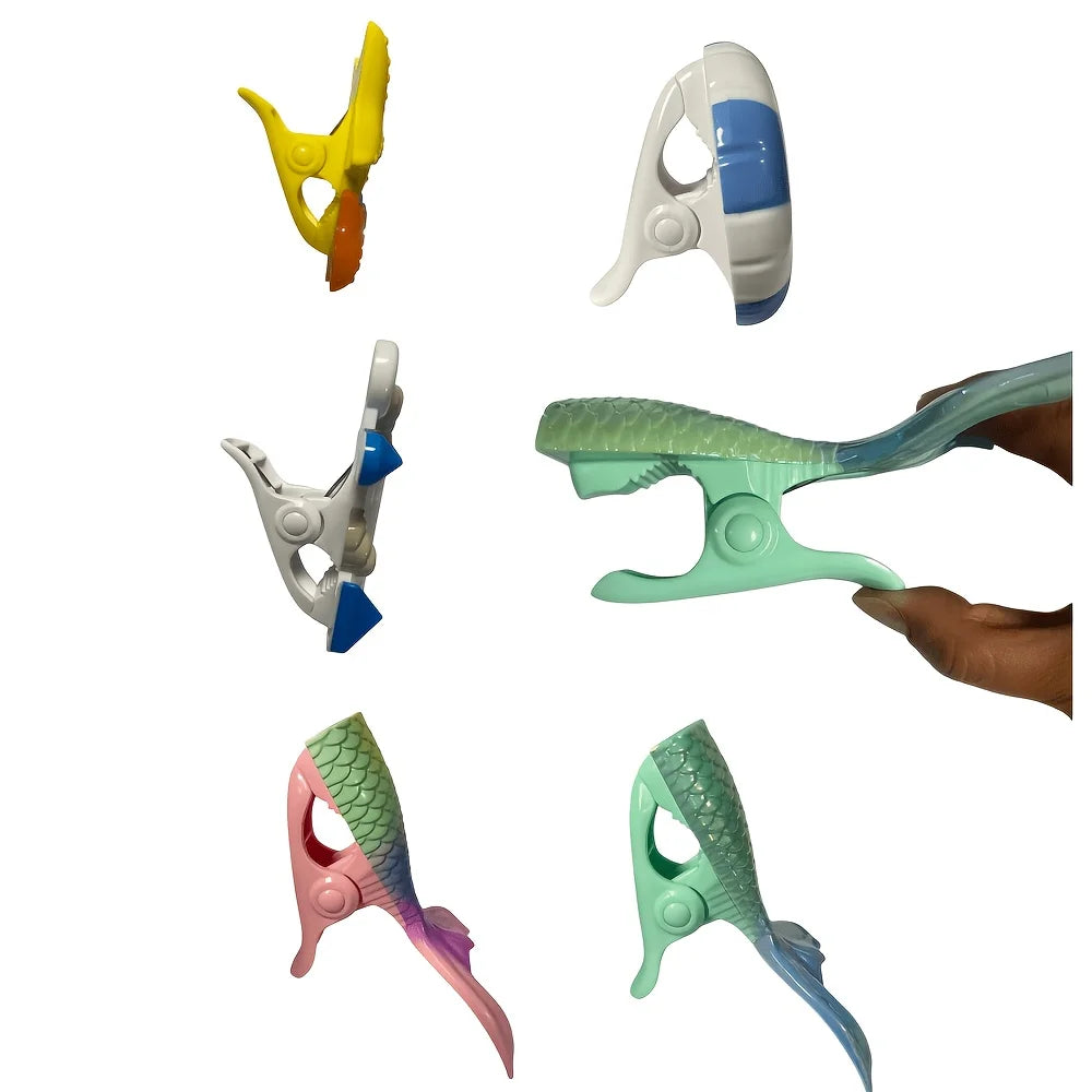 Windproof Beach Towel Clips for Chairs, Racks & Patio Beach Towel Clips Babs