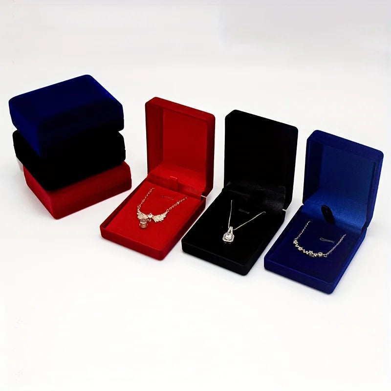 Velvet Necklace Pendant Gift Box – Jewelry Display Case Jewelry Gift Box Babs