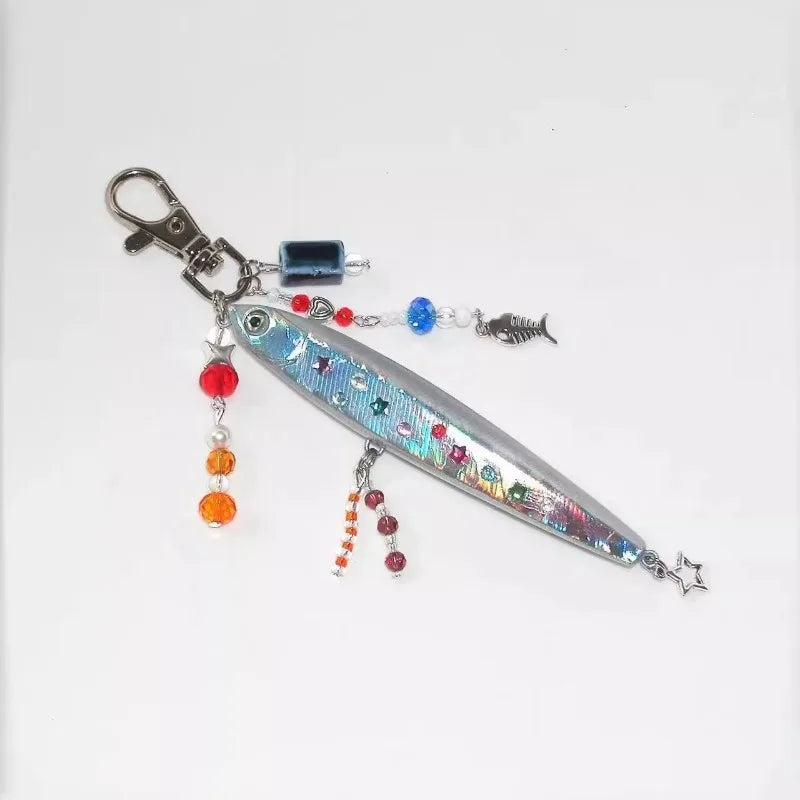 Lure Fish Keychain – Fishing Lover Backpack Charm & Gift Novelty Keychain Babs