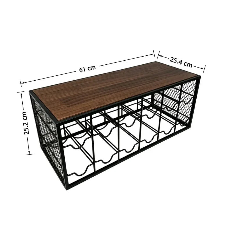 Luxury Vertical Metal Wine Rack – Modern Black Grid Holder Wine Rack Babs