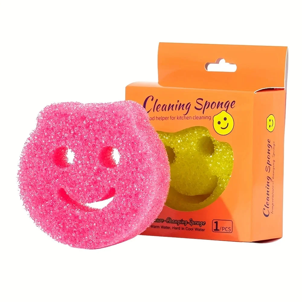 3-Piece Kitchen Magic Sponge Brush Set – Heavy-Duty Cleaner Kitchen Sponge Brush Babs