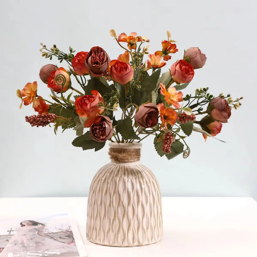 Artificial Silk Rose & Peony Bouquet – Wedding & Home Décor Artificial Flower Bouquet Babs