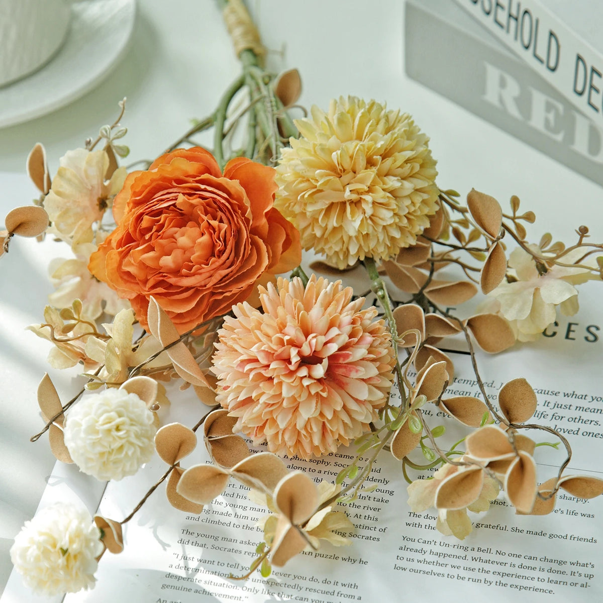 Silk Rose Artificial Flower for Wedding & Home Décor Artificial Silk Flower Babs