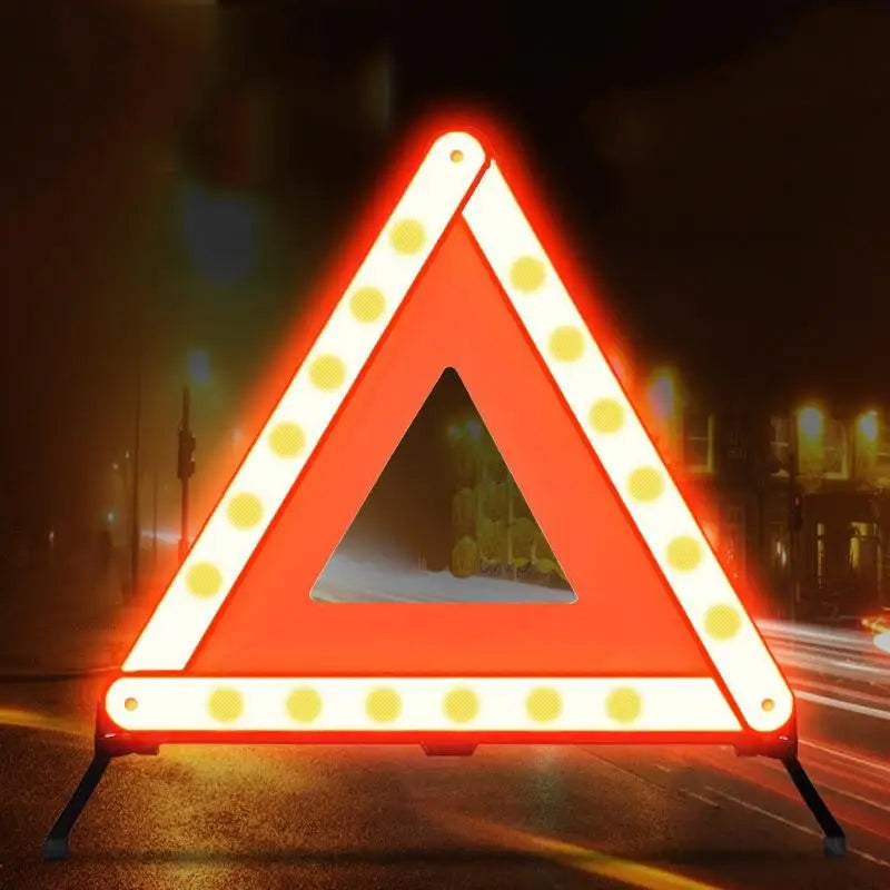 Foldable Car Triangle Reflector Emergency Warning Sign Tripod Emergency Warning Sign Babs 1pcs