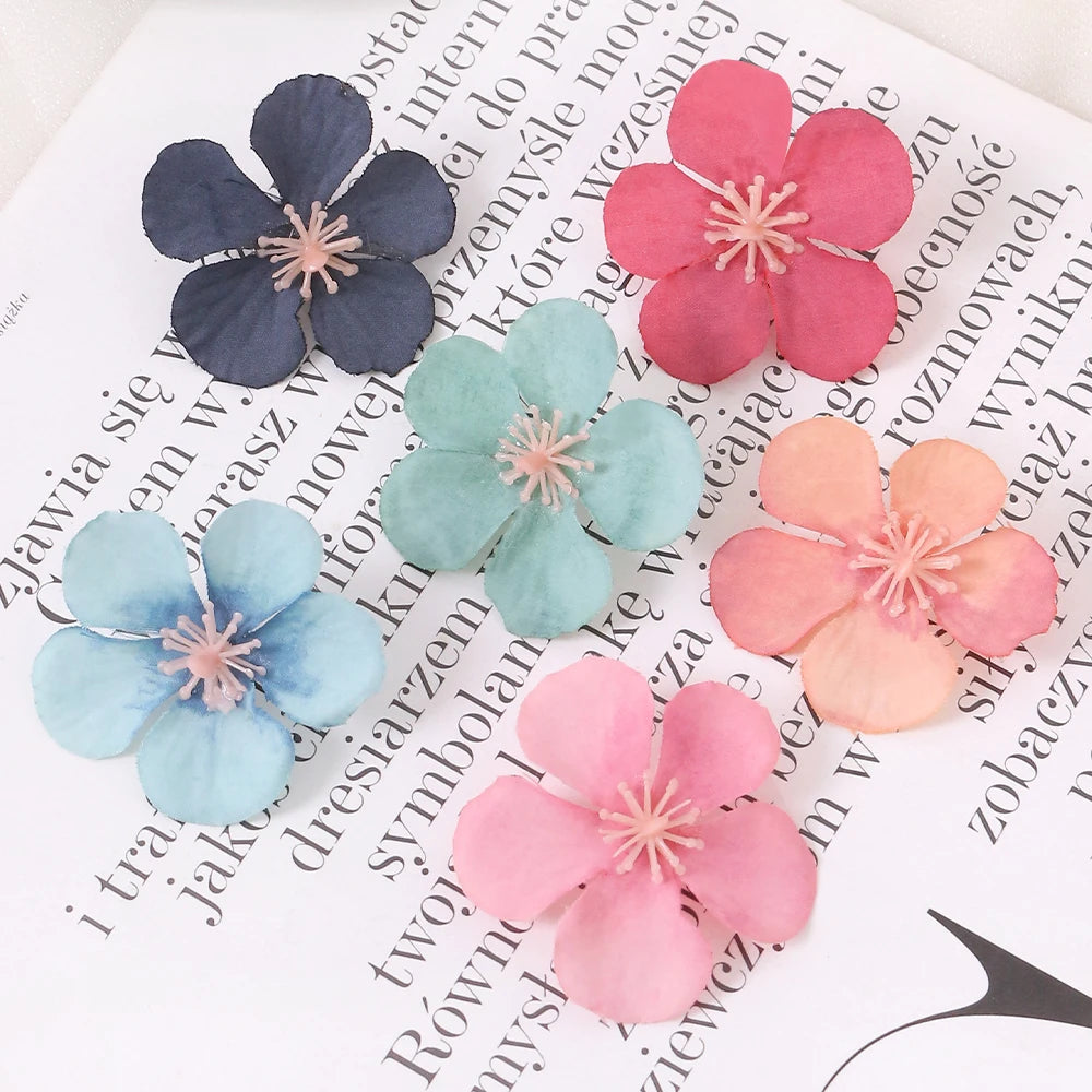 30/50Pcs Silk Daisy Artificial Flower Heads 4cm – DIY Décor Artificial Flower Heads Babs
