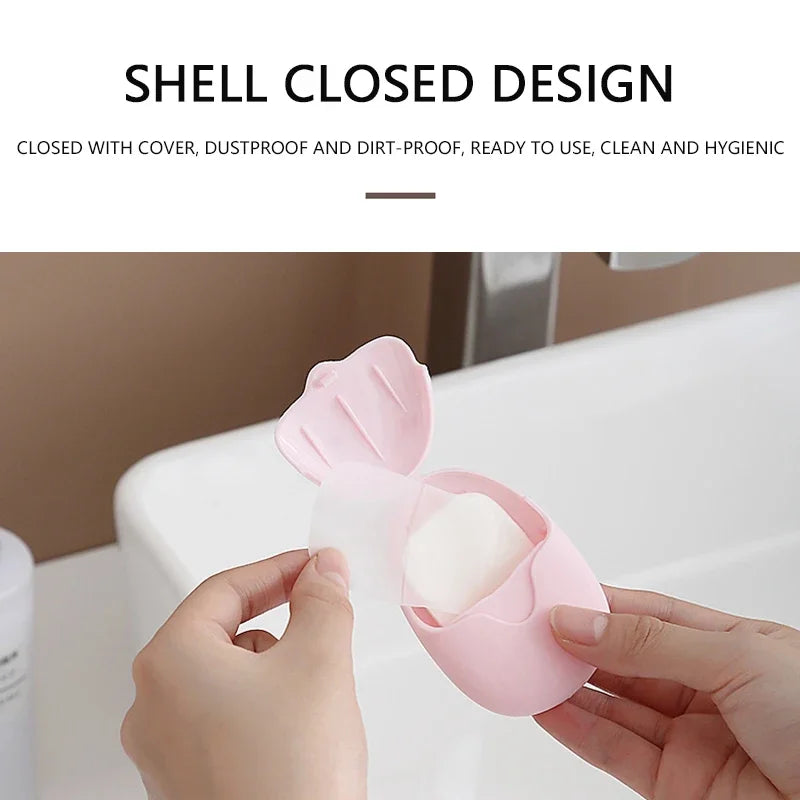 150Pcs Travel Soap Sheets – Portable Disposable Hand Wash Slices Travel Soap Sheets Babs