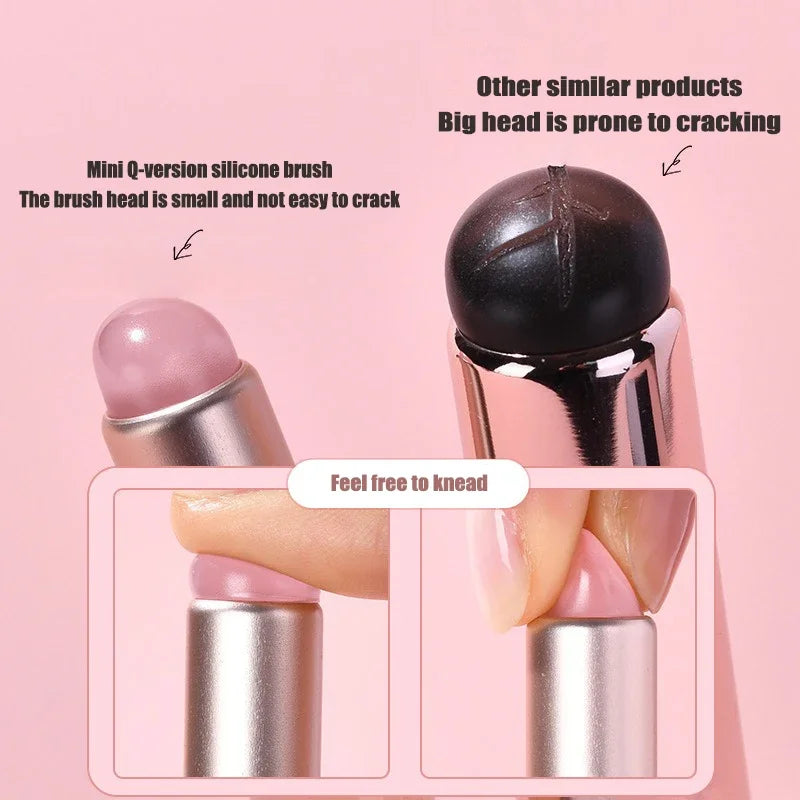 Silicone Nail Art Brush – Mirror Powder & Gradient Pen Nail Art Tool Babs