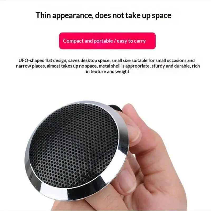 HUXUAN USB Desktop Condenser Microphone – 360° Omnidirectional Desktop Condenser Microphone Babs