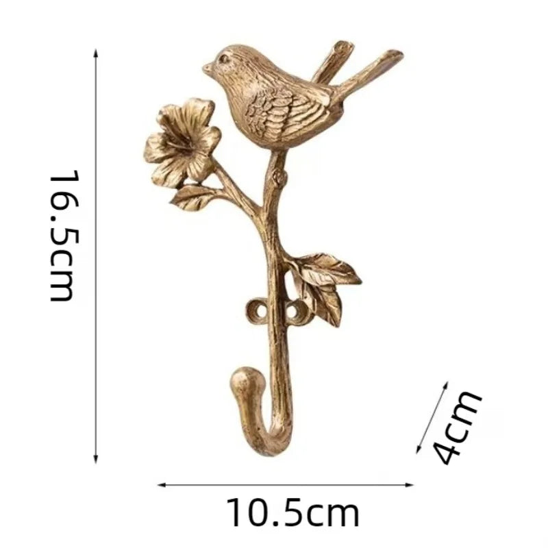 Vintage Gold Wall Mounted Metal Coat Rack – Minimalist Hanger Wall Mounted Coat Rack Babs Style C