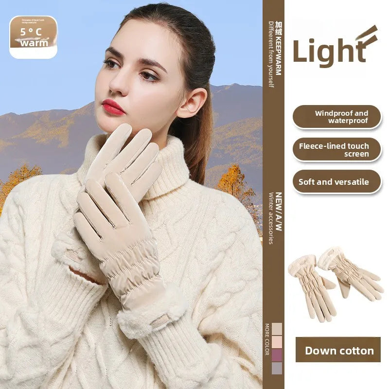 Women's Touchscreen Winter Gloves – Fleece Windproof Ski Winter Gloves Babs