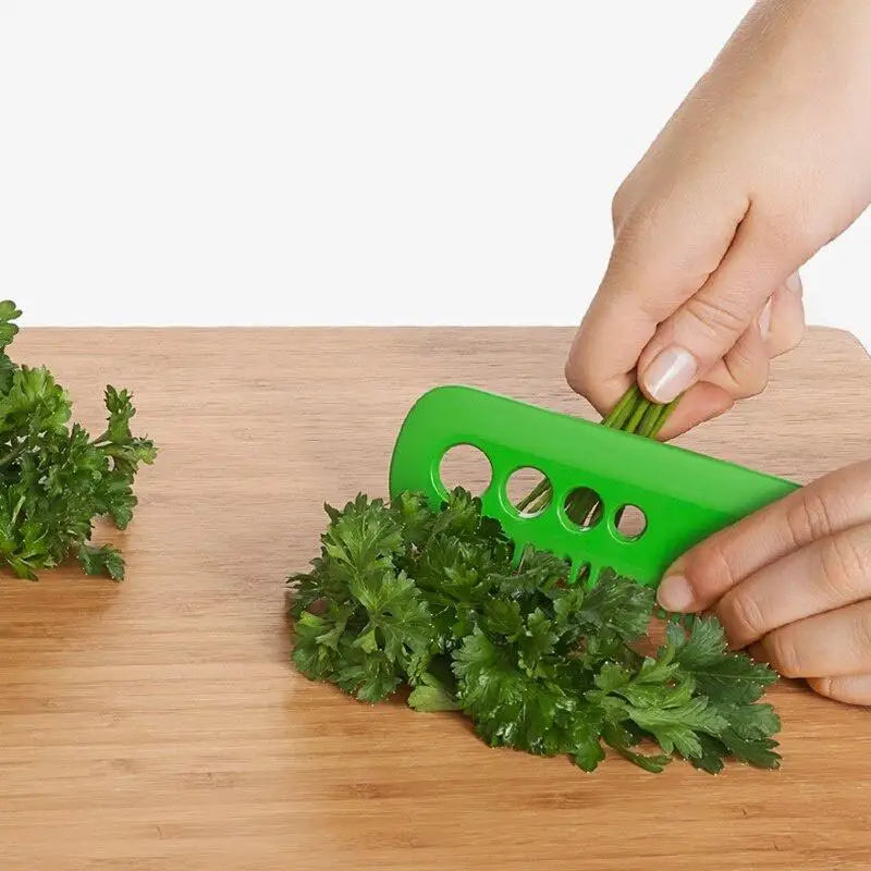 Herb & Kale Leaf Stripper Comb | Kitchen Vegetable Peeler Tool Herb Leaf Stripper Babs