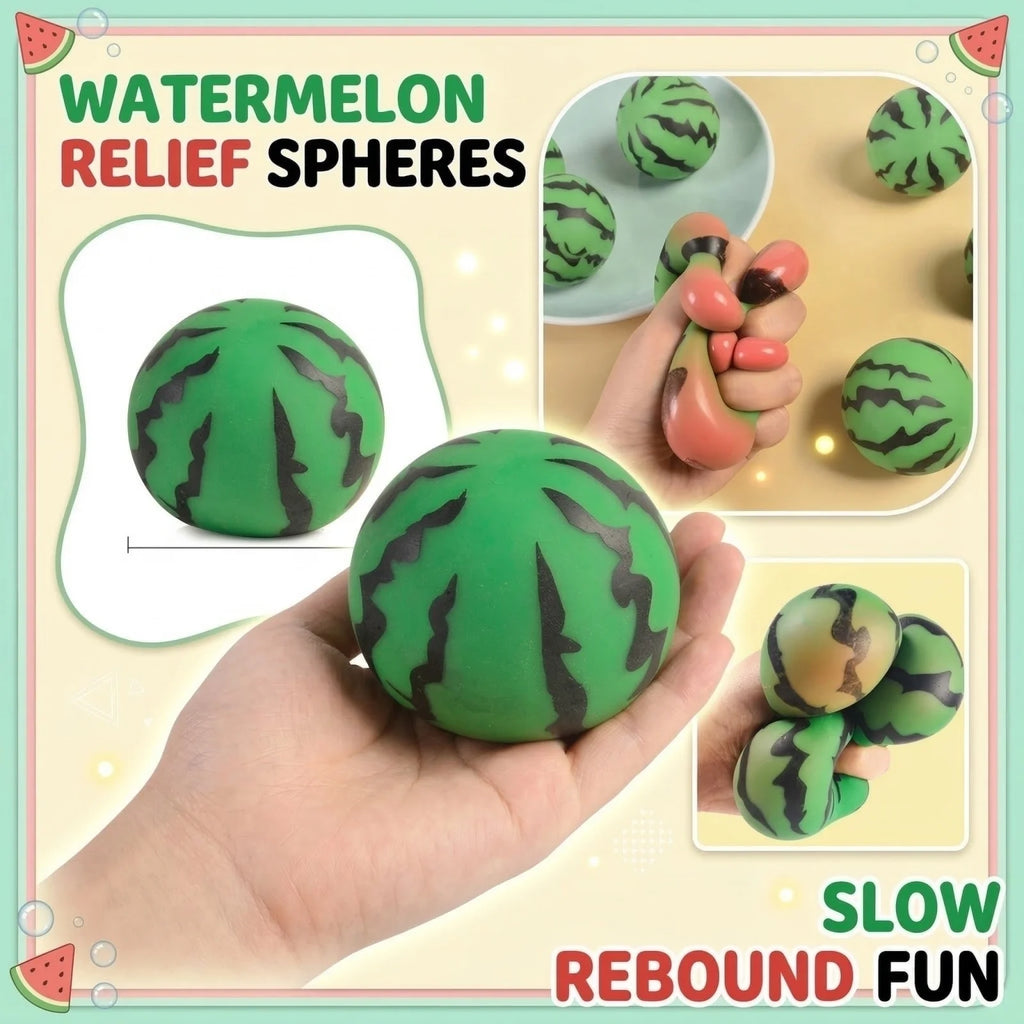Watermelon Squishy Stress Ball – Soft PU Foam Sensory Fidget Toy Squishy Fidget Toy Babs