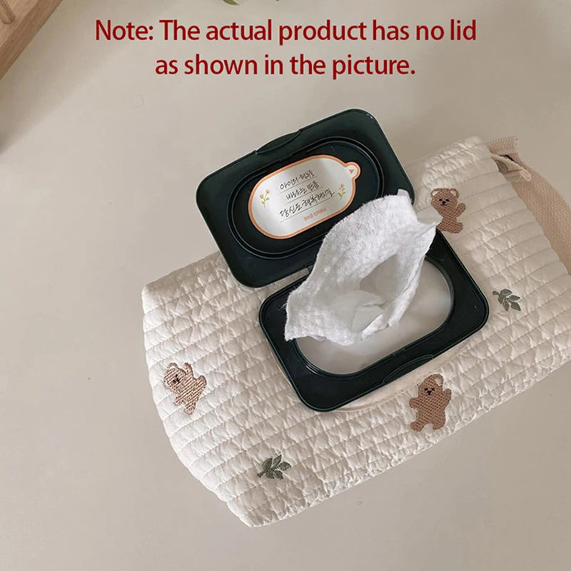 Baby Wipes Pouch Dispenser – Hanging Cloth Tissue Holder Wipes Dispenser Pouch Babs D No lid