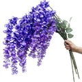 Artificial Silk Orchid Flower String 113cm – Wedding & Home Décor Artificial Flower Garland Babs PURPLE 1 pc