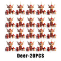 Christmas Hanging Ornaments – Santa & Snowman 2D Cartoon Style Christmas Ornaments Babs Deer 20PCS