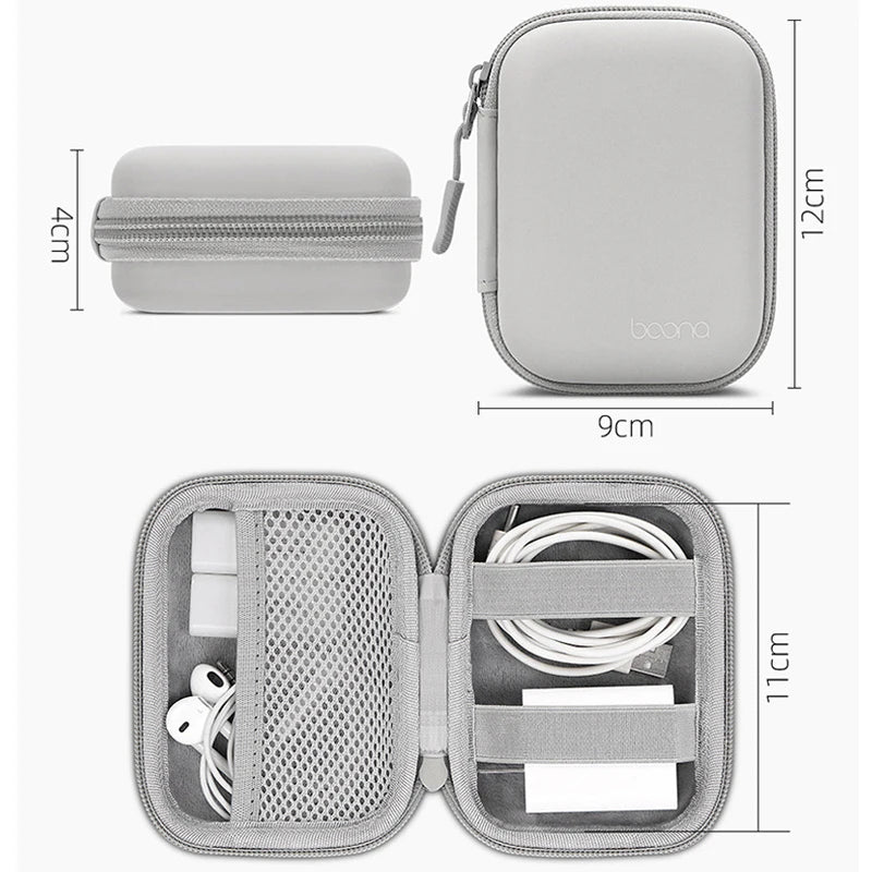 Mini Hard Shell Digital Storage Bag – Travel Organizer Case Digital Organizer Case Babs