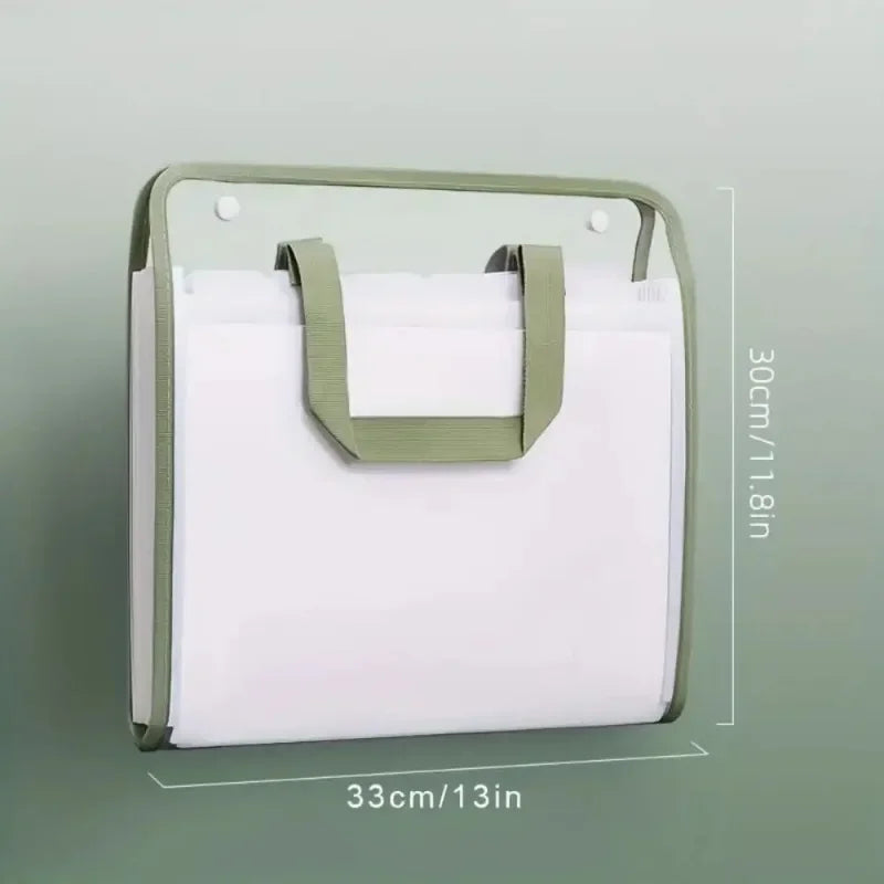 13-Pocket Expandable A4 File Folder – Waterproof & Portable Expandable File Folder Babs