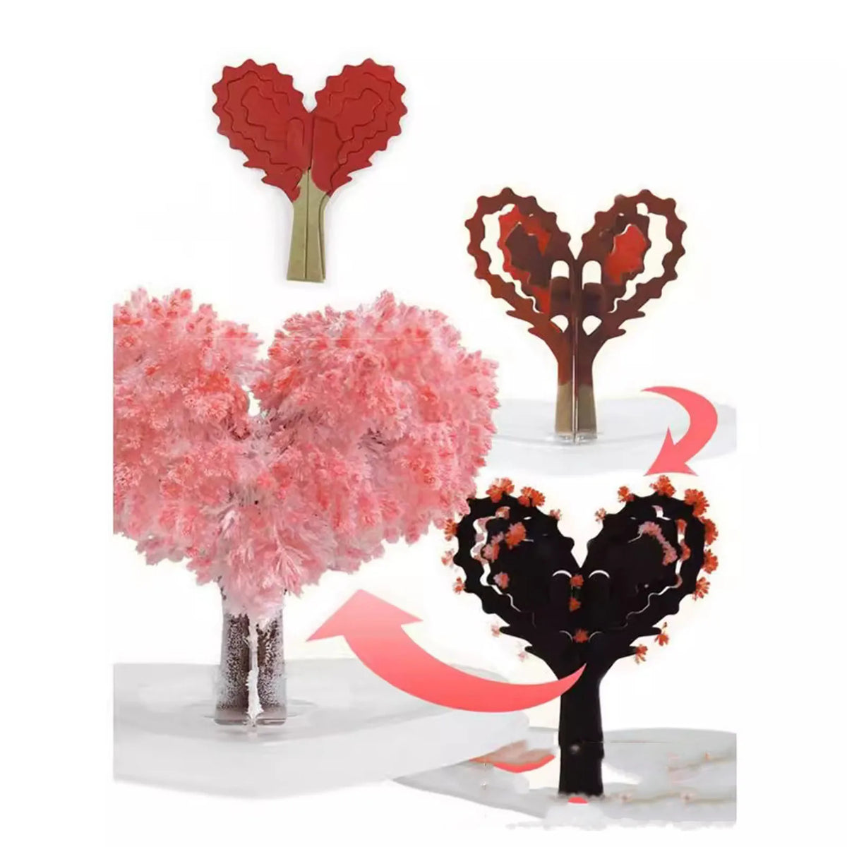 Mini Magic Crystal Growing Tree DIY Sakura Science Toy Gift Crystal Growing Kit Babs
