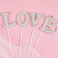 Pearl Flower Cake Toppers – 520pc Mother's Day Baking Decorations Cake Decorating Toppers Babs WHITE LOVE