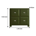 Modern Metal Storage Display Cabinet – Minimalist Living Room Display Cabinet Babs Dark green-4 Floor