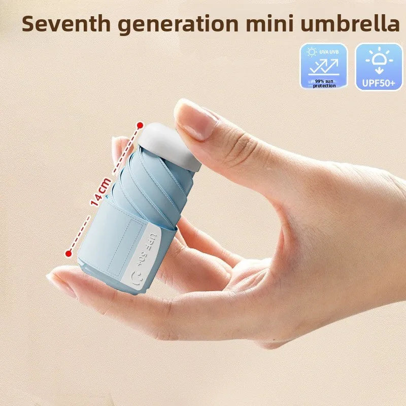 Mini Compact UV Protection Travel Umbrella – 5 & 7 Fold Compact Travel Umbrella Babs