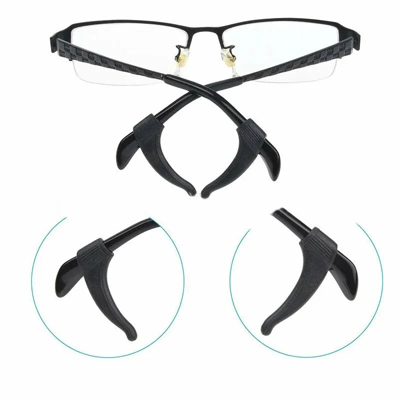 10pcs Silicone Anti-Slip Glasses Ear Hooks Temple Tip Grips Eyeglass Accessories Babs
