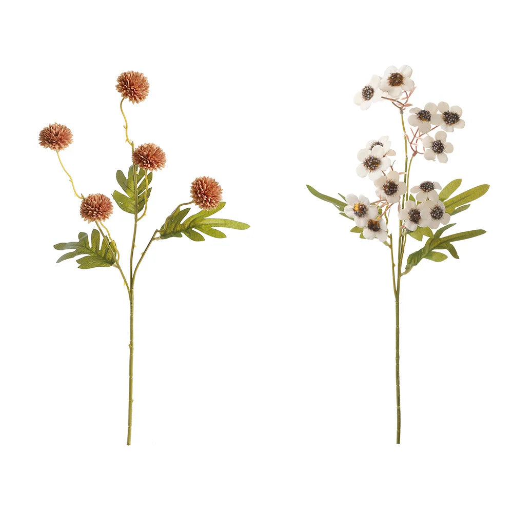 2Pcs Silk Daisy Artificial Flowers – Wedding & Home Decor Artificial Silk Flowers Babs A 2Pcs