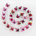 50PCS 3D Butterfly Wall Decals DIY Home Decor Stickers 4.5cm Wall Decal Stickers Babs 4.5CM rose brooch pin