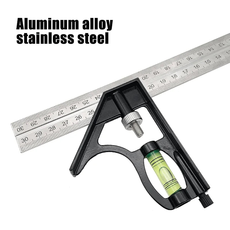 Woodworking Metal Frame Square & T Ruler Measuring Tool Set Woodworking Measuring Set Babs