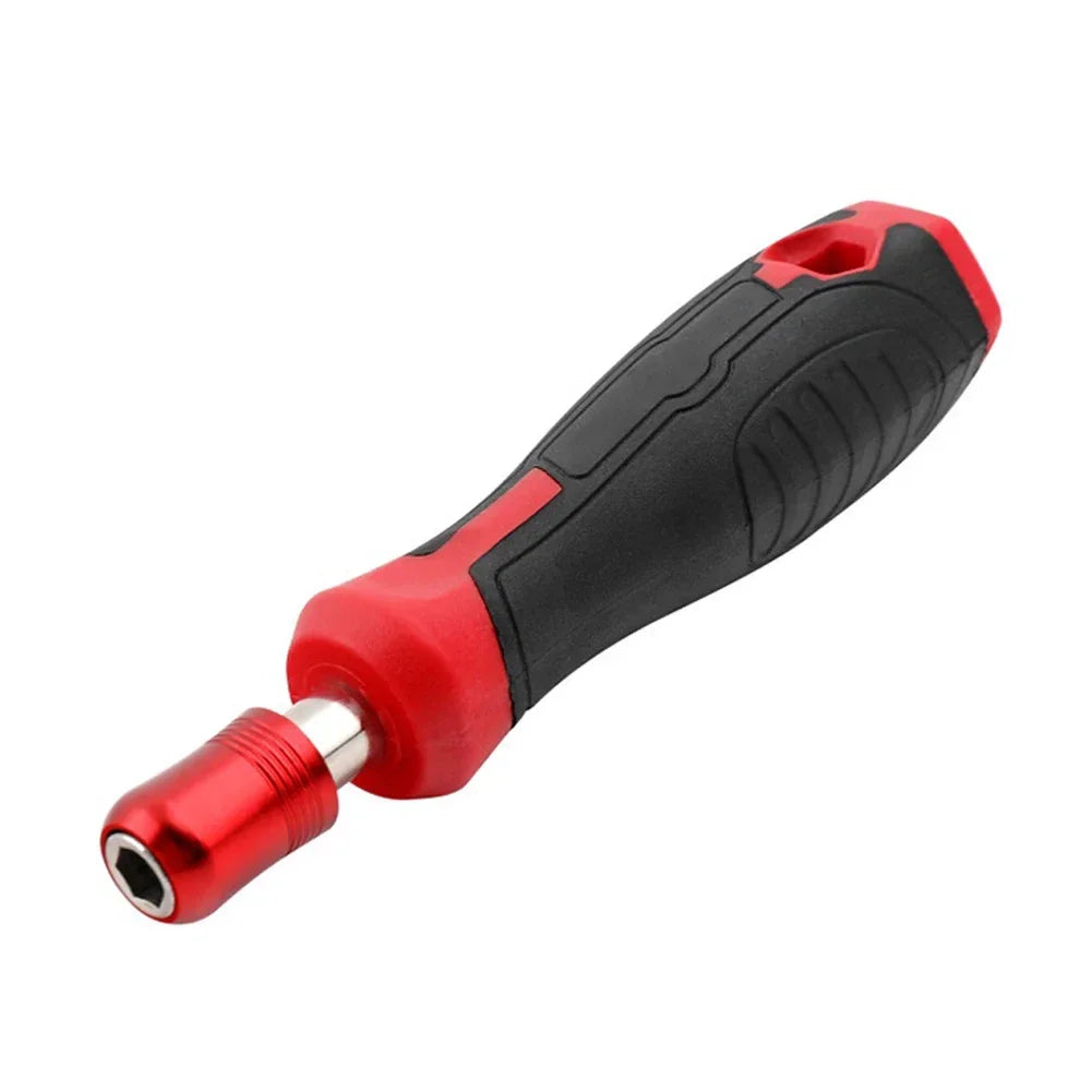 1/4" Hex Magnetic Screwdriver Handle – Self-Locking Bit Adapter Screwdriver Bit Adapter Babs Red Black