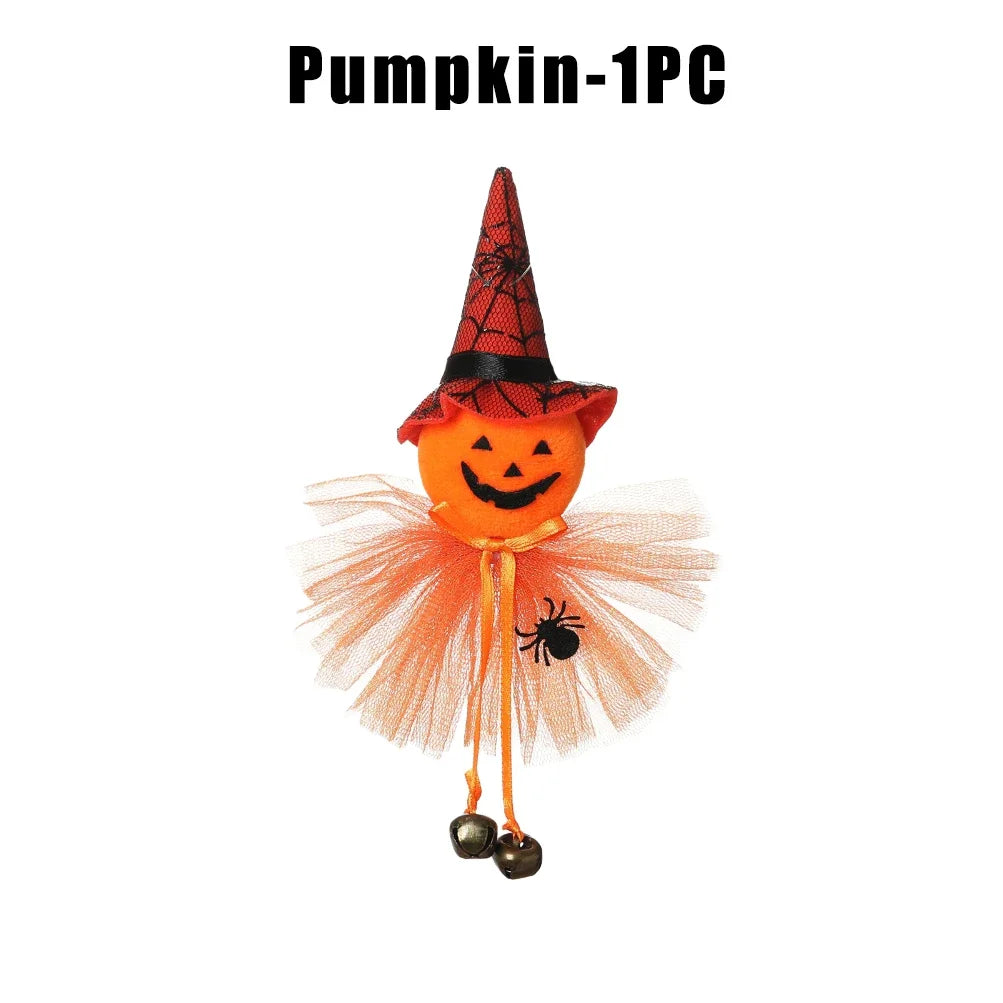 Halloween Witch Hanging Pendant – Wicker Pumpkin Ghost Decor Halloween Hanging Pendant Babs Pumpkin 1PC