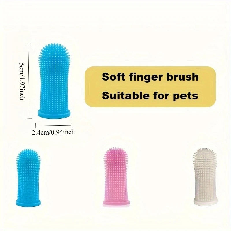 3-Pack Soft Pet Toothbrush for Dogs & Cats | Oral Care Pet Toothbrush Set Babs