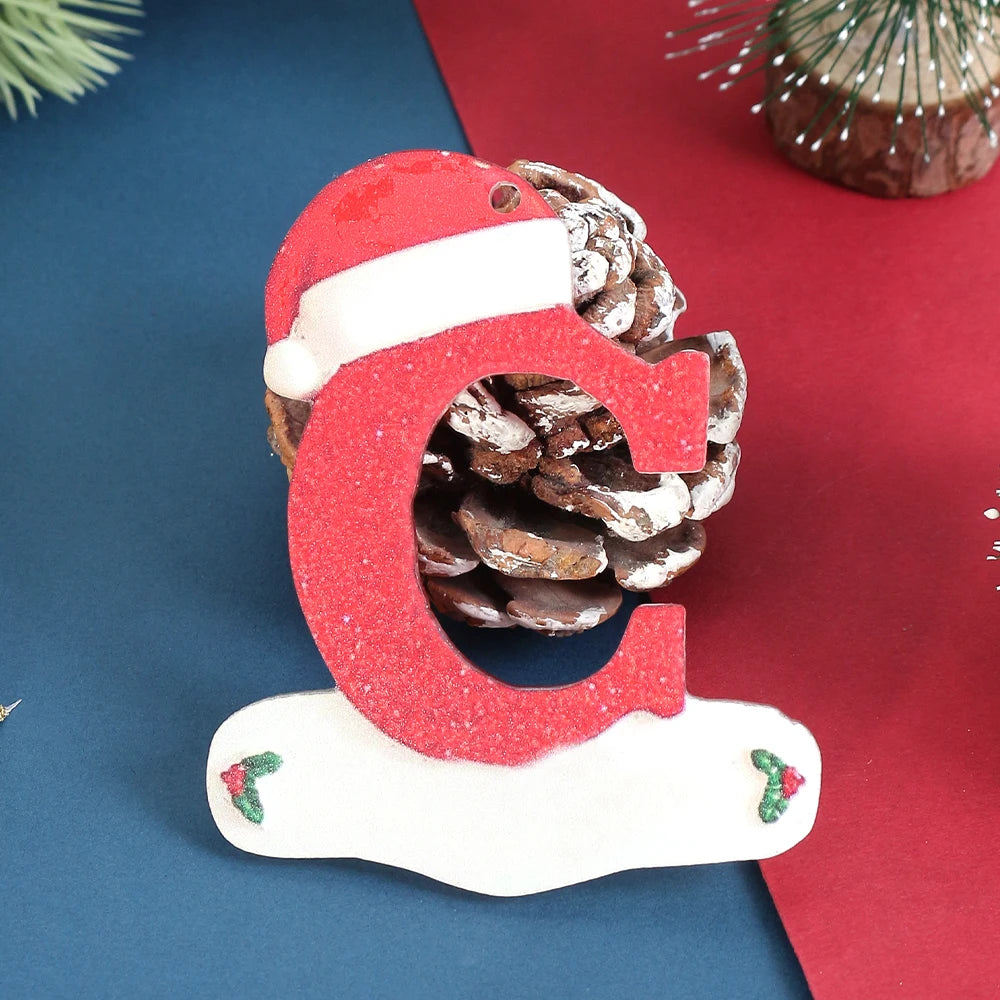 3D Alphabet Christmas Ornaments – DIY Letter Pendants Christmas Ornaments Babs C 1Pcs