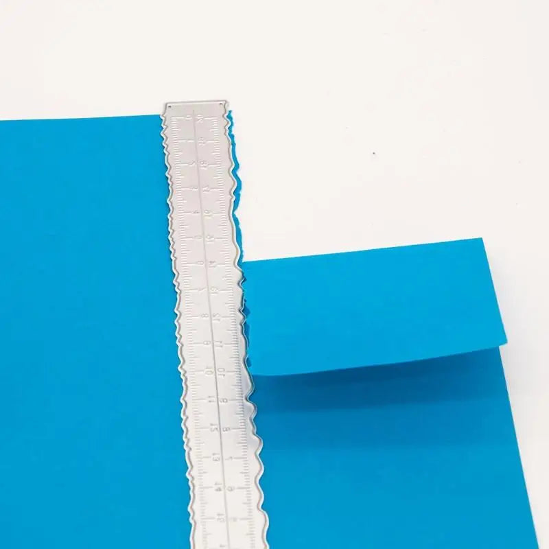 3-Piece Metal Irregular Edge Rulers for Scrapbooking & Crafts Craft Ruler Set Babs