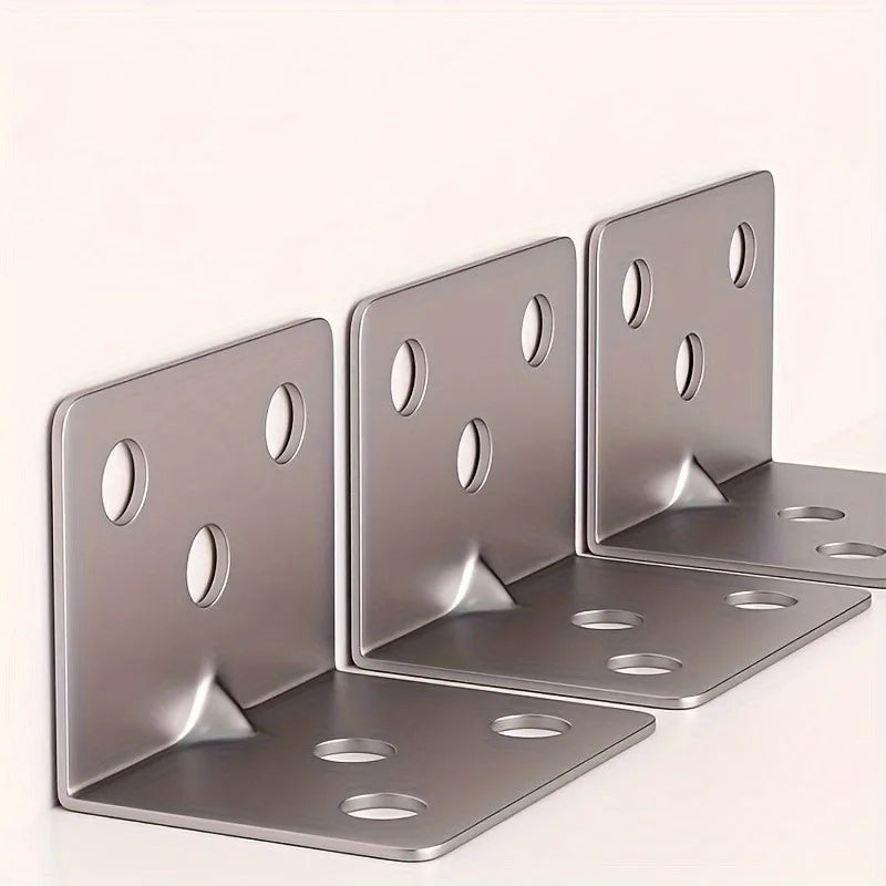Stainless Steel 90° L-Shaped Right Angle Brackets – 20pcs Right Angle Brackets Babs